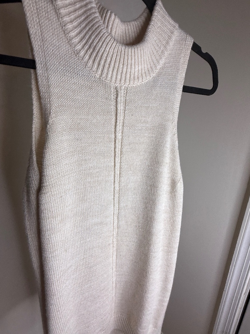 ASTR The Label Sleeveless Turtleneck Sweater Tunic | Cream | Size Small - Picture 5 of 9